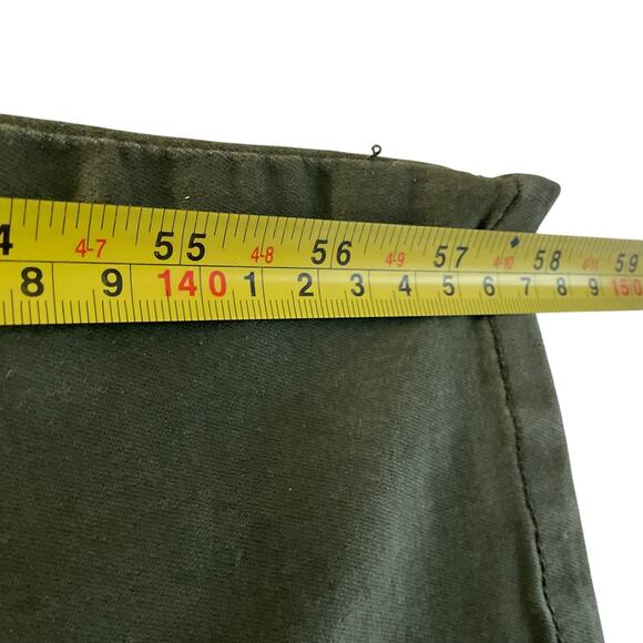 V.I.P. Jeans Jumpsuit Womens XL Olive Green Sleeveless Zip Front Utility Pockets - Picture 6 of 13